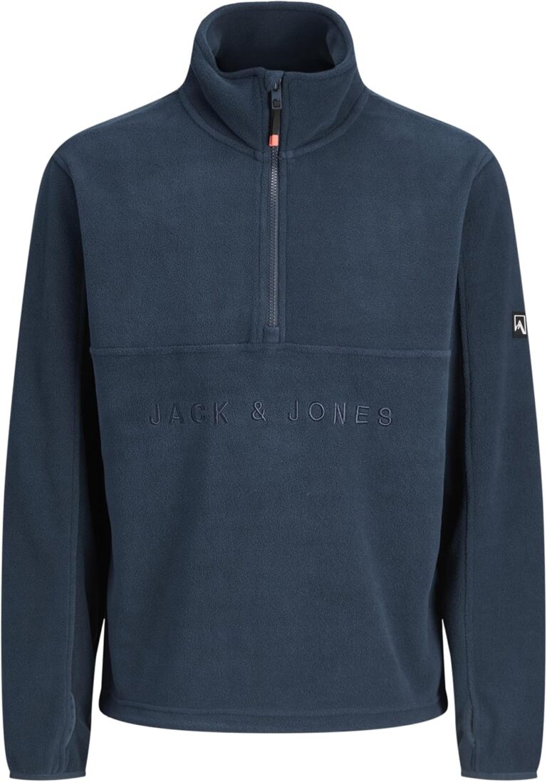 Jack Jones Jjalpes Half Zıp Fleece Jacket Aw25 Erkek Kahverengi Mont 12284828-15