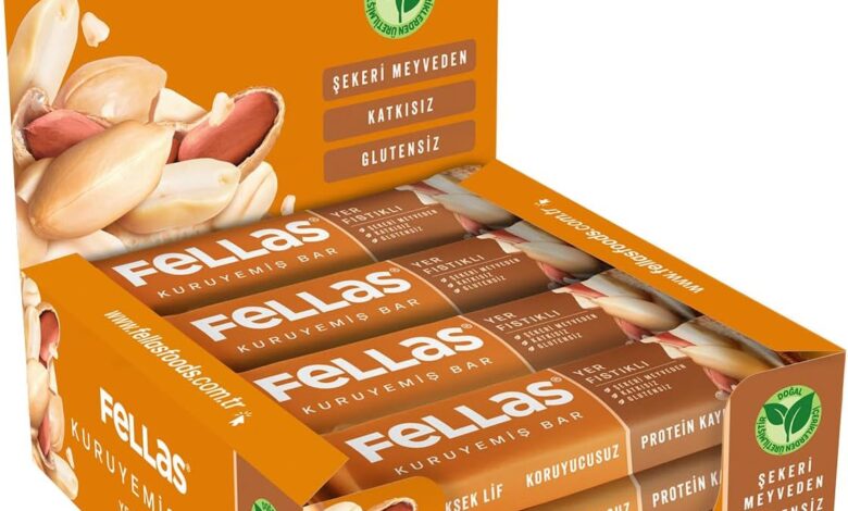 Fellas Yer Fıstıklı Kuruyemiş Bar 30 gr x 12 Adet