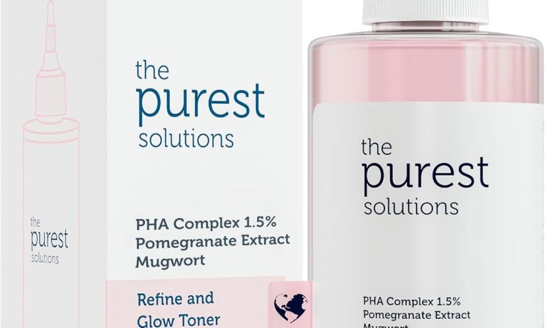The Purest Solutions Hassas Ciltler İçin Arındırıcı ve Aydınlatıcı PHA Pembe Tonik