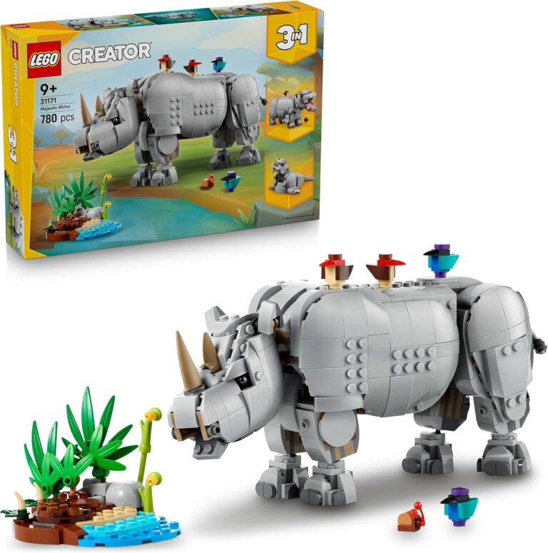 LEGO Creator 3'ü 1 Arada Muhteşem Gergedan ile Kuşlar 31171