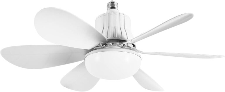 Tavan Vantilatörü Led Işık 3 Renk Işık Sıcaklığı Ayarlanabilir 3 Kademe Hız Modu Sessiz 52 Cm Çap 6 Kanat Uzaktan Kumandalı Vantilatör (Beyaz)
