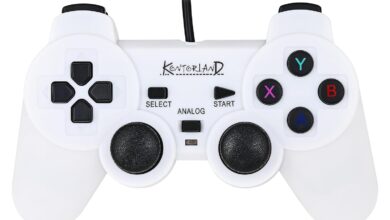 Kontorland Kablolu PC Gamepad – D-Input & X-Input Destekli Çift Titreşimli USB Oyun Kolu (Beyaz)