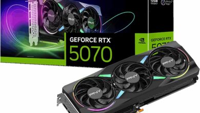 PNY GeForce RTX 5070 12GB ARGB OC GDDR7 192-Bit, DLSS 4, Ray Tracing, PCIe 5.0, 1440p/4K Gaming Ekran Kartı – VCG507012TFXXPB1-O