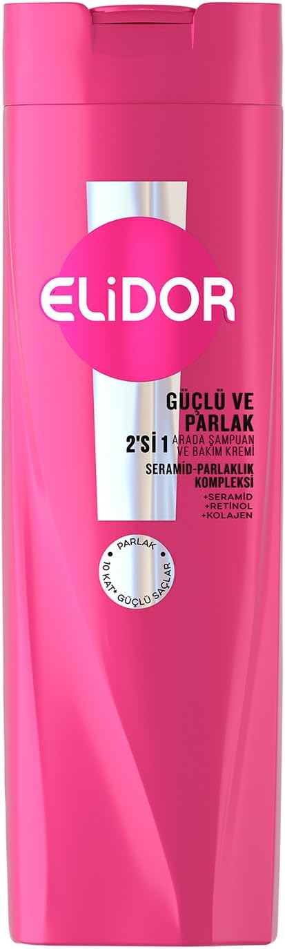 Elidor Şampuan ve Saç Bakım Kremi Güçlü ve Parlak 400 ml