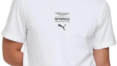 PUMA AMF1 Essential Logo Tee 1 T-shirt Üniseks Yetişkin