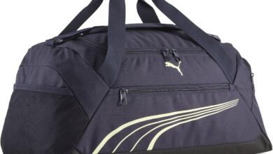 PUMA PUMA FUNDAMENTAL Small Sport Unisex Yetişkin Spor Çantası New Navy-Apple Spritz Tek Beden