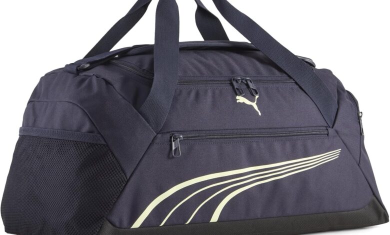 PUMA PUMA FUNDAMENTAL Small Sport Unisex Yetişkin Spor Çantası New Navy-Apple Spritz Tek Beden