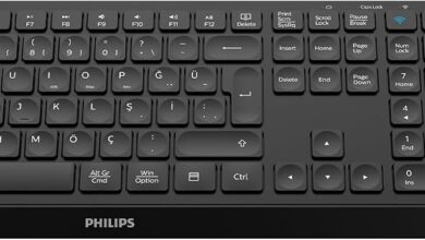 Philips SPT6407 Bluetooth Kablosuz Türkçe Q Klavye Mouse Seti Siyah