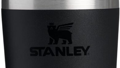 Stanley Cafe To-Go Travel Mug Termos Bardak, Siyah, 0.23 Litre