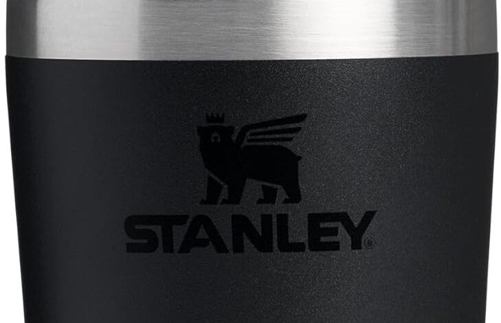 Stanley Cafe To-Go Travel Mug Termos Bardak, Siyah, 0.23 Litre