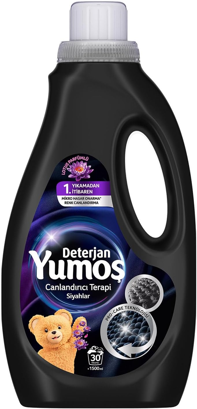 Yumoş Sıvı Bakım Deterjanı Siyah 30 Yıkama 1500 ml