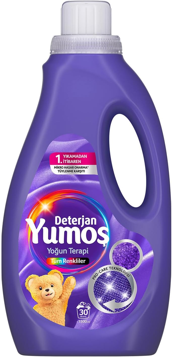 Yumoş Sıvı Bakım Deterjanı Tüm Renkler 30 Yıkama 1500 ml