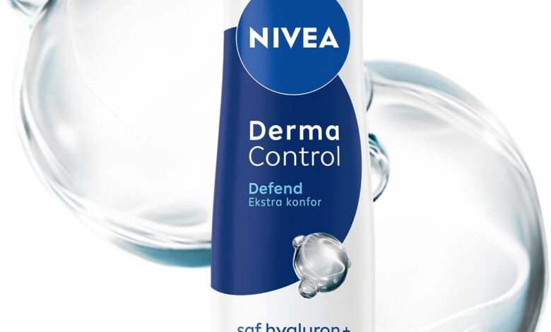 NIVEA Kadın Sprey Deodorant Derma Control Defend 150 ml, Tahrişe Karşı Koruma,72 Saat Anti Perspirant Koruma,Alkolsüz,Çiçeksi Koku,Hyaluronik Asit, Pro Vitamin B5
