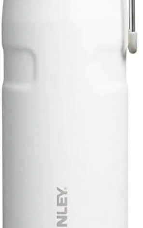 STANLEY The IceFlow™ Twist & Flip Termos Su Şişesi 0.47 Litre - Beyaz (Frost) | Paslanmaz Çelik