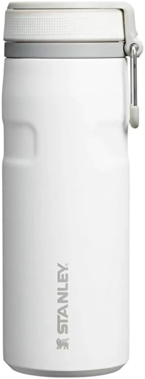STANLEY The IceFlow™ Twist & Flip Termos Su Şişesi 0.47 Litre - Beyaz (Frost) | Paslanmaz Çelik