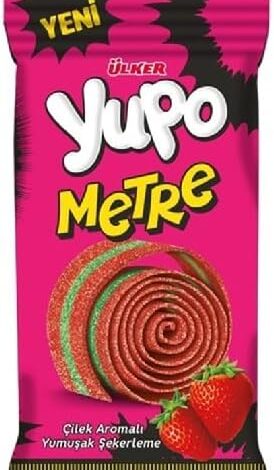 ÜLKER Yupo Metre Çilekli Jelibon, 50 Gr