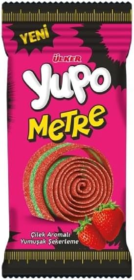 ÜLKER Yupo Metre Çilekli Jelibon, 50 Gr