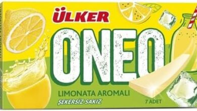 ÜLKER Oneo Slims Limonata Aromalı Sakız, 14 Gr