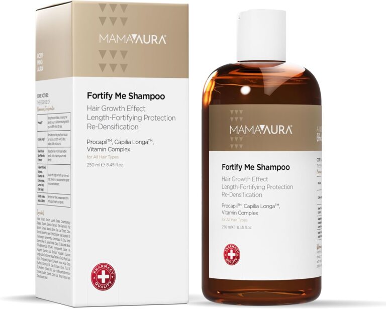Mamaaura Fortify Me Shampoo, Saç Dökülme Görünümünü Azaltmaya Yardımcı, Procapil ve Capilia Longa İçeren Saç Kökü Güçlendirici Şampuan, 250 ml