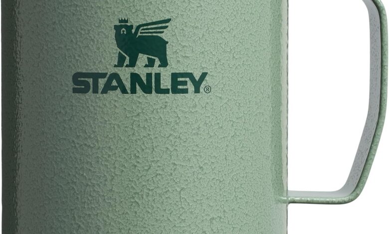 STANLEY Classic Legendary Termos Bardak 0.23 Litre - Yeşil (Hammertone Green) | Paslanmaz Çelik