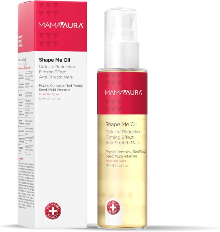 Mamaaura Shape Me Oil, Doğum Sonrası Sıkılaştırıcı Çatlak ve Selülit Bakım Yağı, 125 ml