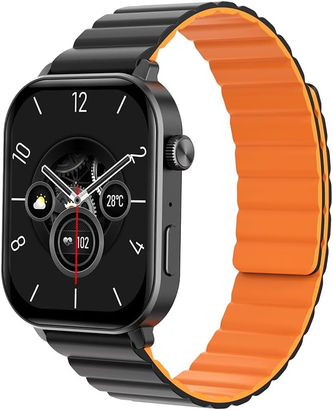 HiWatch Talk 2 AMOLED Ekran Android ve iOS Uyumlu Da Fit Uygulama Destekli Manyetik Kayışlı Akıllı Saat Siyah