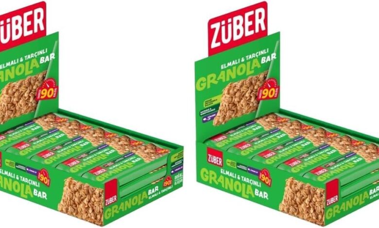 Züber Granola Bar Elmalı Tarçınlı 25G X15 Adet (2 paketi)