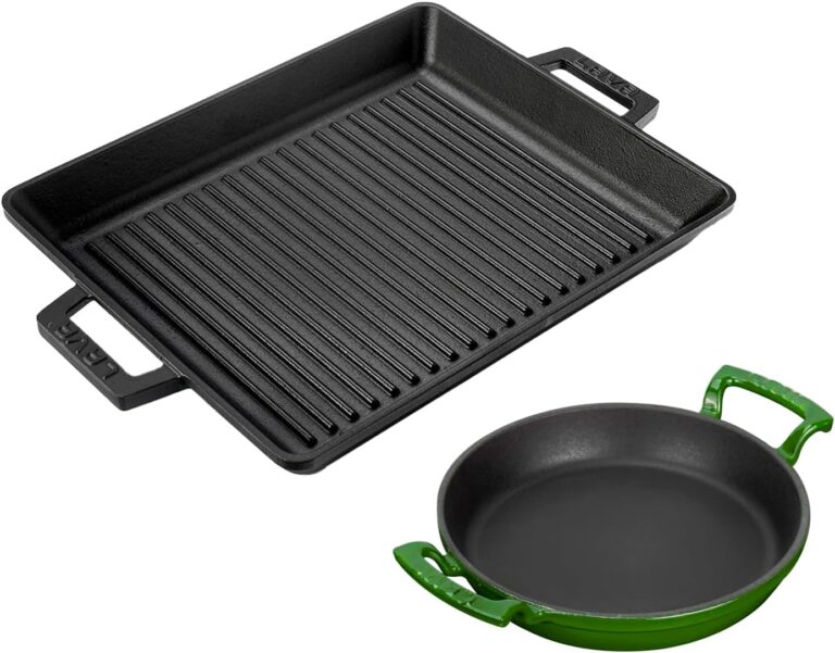 LAVA Döküm Izgara Tava 26x32 & 20 cm Sahan Set - Gerçek Izgara Lezzeti Evde