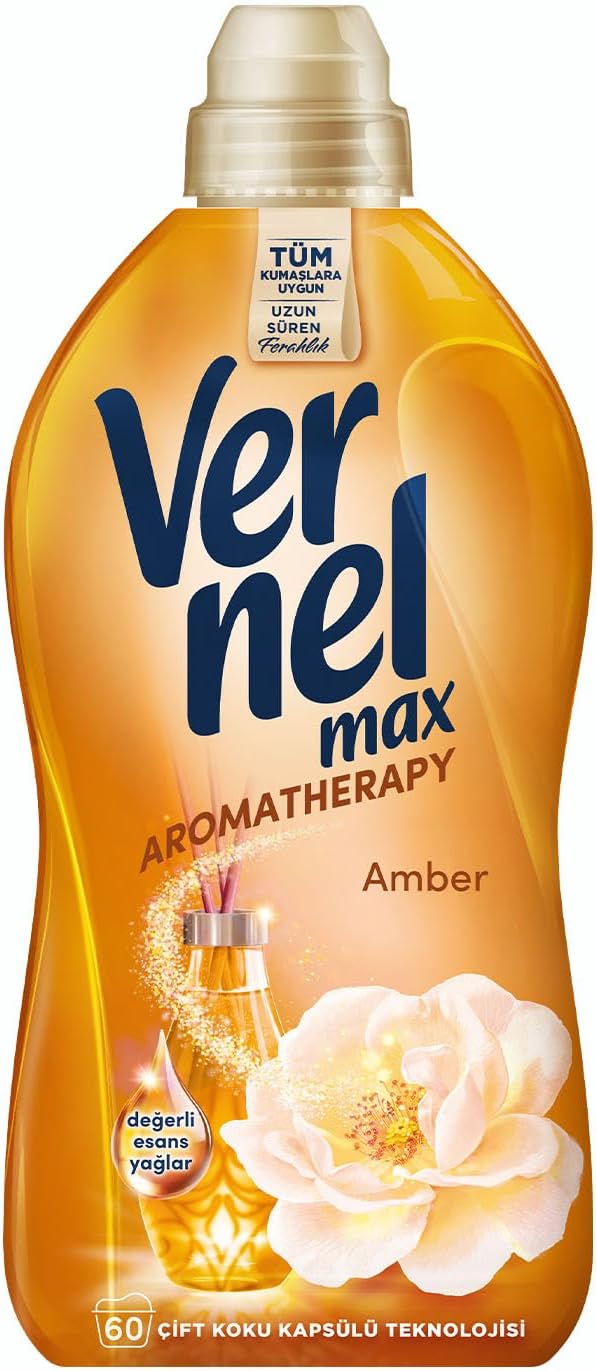 Vernel Max Amber Kokulu 60 Yıkama Konsantre Çamaşır Yumuşatıcısı (1 x 1440 mL)
