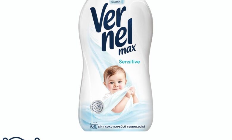 Vernel Max Sensitive Alerjik Ciltler için Boya İçermeyen 60 Yıkama Konsantre Çamaşır Yumuşatıcısı (1 x 1440 mL)
