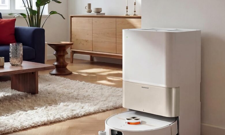 Homend Alex 50 Pro Ulticlean AI Destekli Akıllı Robot Süpürge 28000 Pa Emiş Güçlü Beyaz