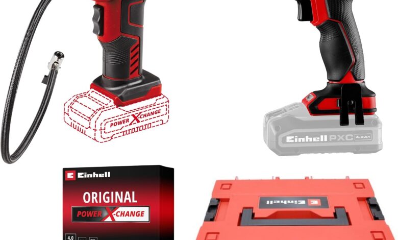 Einhell IMPAXXO 18/230 + CE-CC 18 Li Akülü Somun Sıkma ve Oto Hava Kompresörü Seti (4,0 Ah Akü ve Şarj Cihazı, Çanta Dahildir)