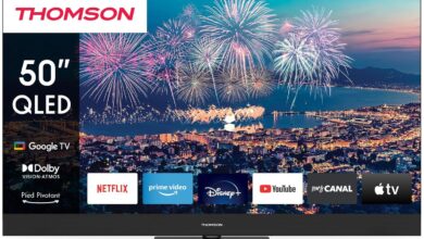 Thomson TV 50 İnç (127 cm) Qled Plus 4K Uhd Smart Google TV, Entegre Soundbar, Sesli Kontrol, Chromecast, Dolby Vision/Atmos, Merkezi Dönebilen Stand, 50QG6C14