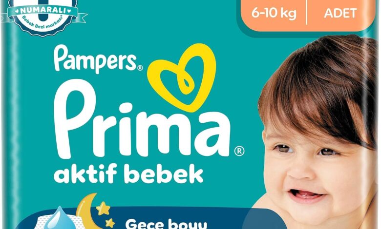 Prima Bebek Bezi Aktif Bebek Süper Paket 3 Beden 58 Adet