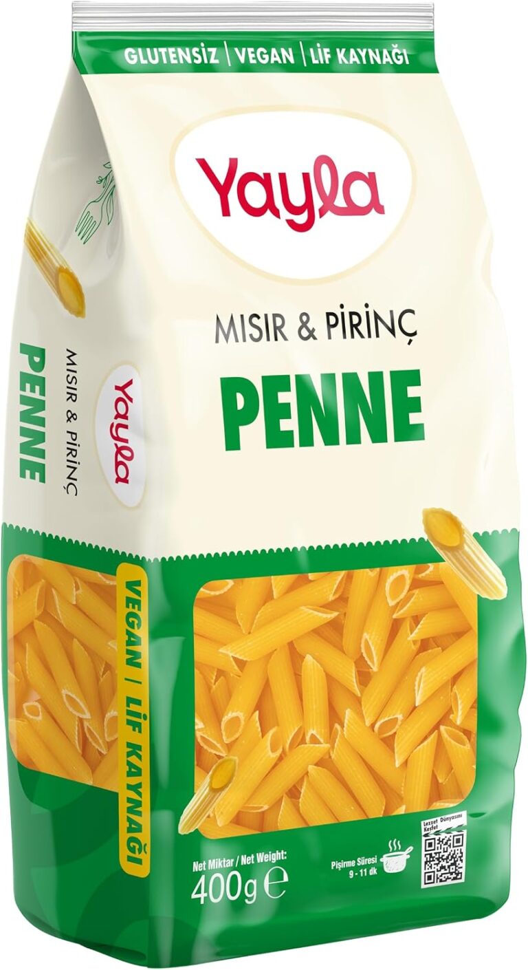 Yayla Mısır Pirinç Penne Poşet 400 Gr