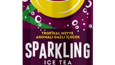 Lipton Ice Tea Sparkling Gazlı Soğuk Çay, Tropikal Can, 330 Ml
