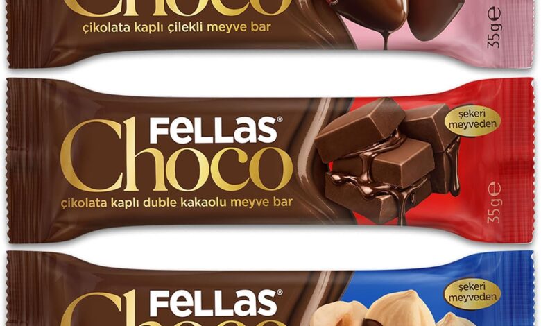 Fellas Çikolata Kaplı Meyve Bar, Karma Kutu (3 x 4 Adet)