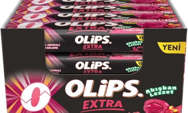 Olips Extra Şeftali & Frambuaz Aromalı Şeker 45g - 20 Adet