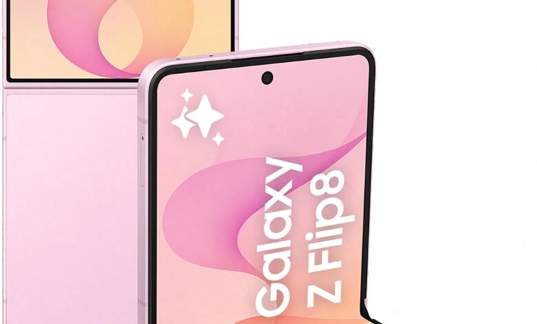 Samsung Galaxy Z Flip8 Pembe, 512 GB Depolama, Eller serbest Selfie Kamera, Now Brief, Photo Assist, Kişiselleştirilmiş FlexWindow, 4.300 mAh Pil, 12 GB RAM (Samsung Türkiye Versiyonu)