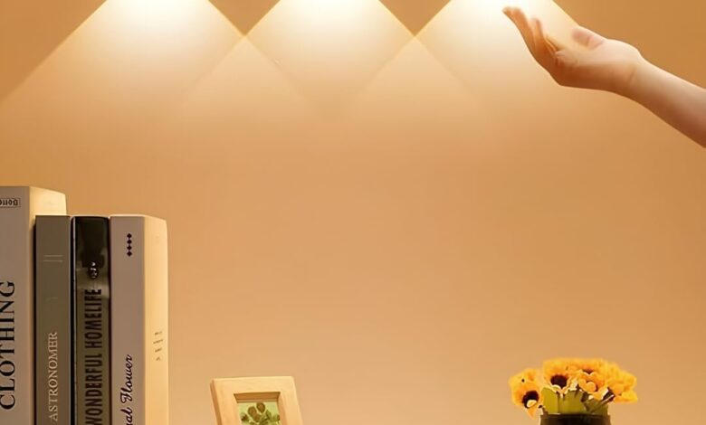 Hareket Sensörlü Ledli Gece Lambası, Parlaklık Ayarı Yapılabilir, 3000K-6400K, 3 Mod, Kablosuz, Merdiven,Gardırop ve Dolap İçi Lambası, 3 Renk Modlu Ultra Slim Aydınlatma, USB Şarj Edilebilir Işık