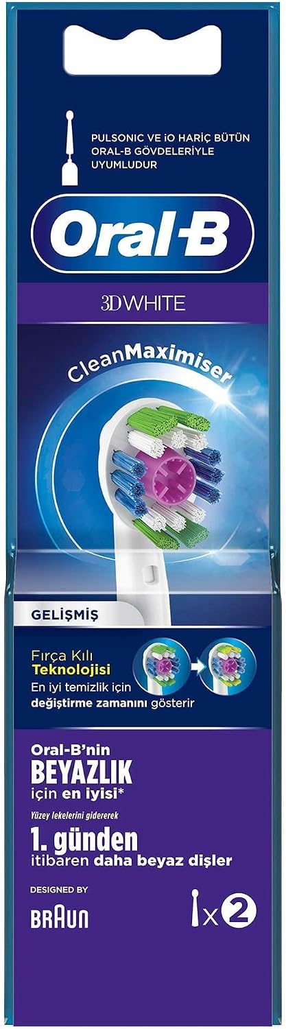 Oral-B Diş Fırçası Yedek Başlığı Pro White 2 adet