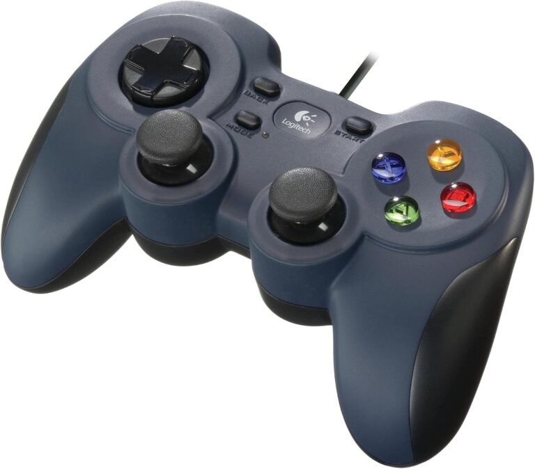 Logitech F310 Kablolu Gamepad, Özel 4 Düğmeli Hassas D-Pad, 1,8 m Kablo Uzunluğu, Lacivert