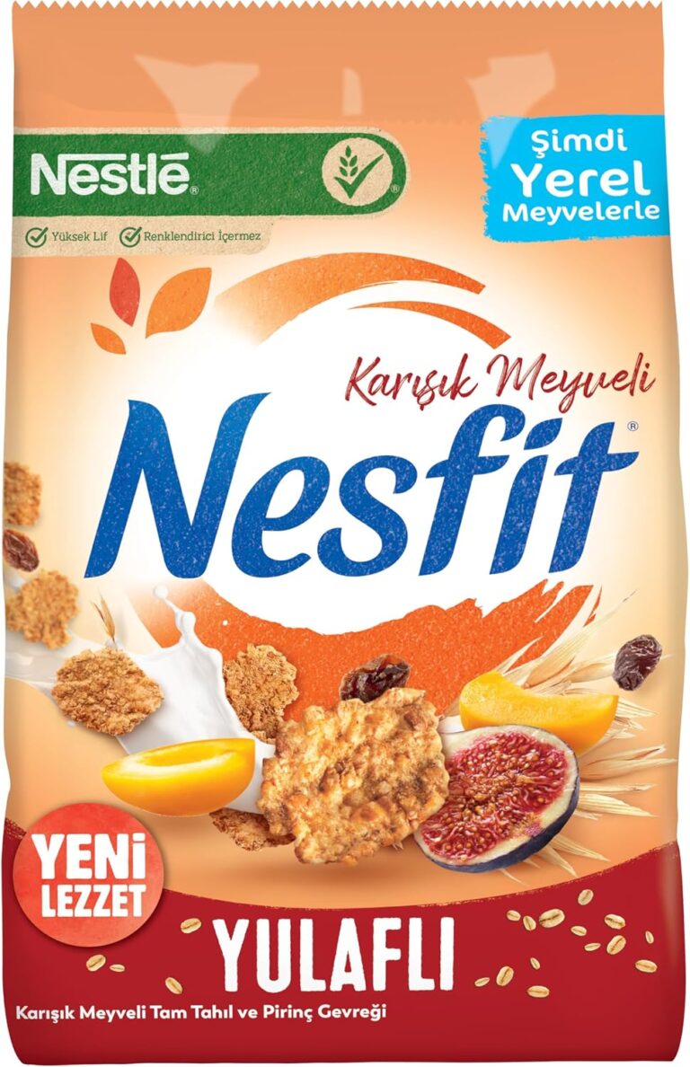 Nestlé Nesfit Tam Tahıllı Karışık Meyveli Mısır Gevreği, 400 g