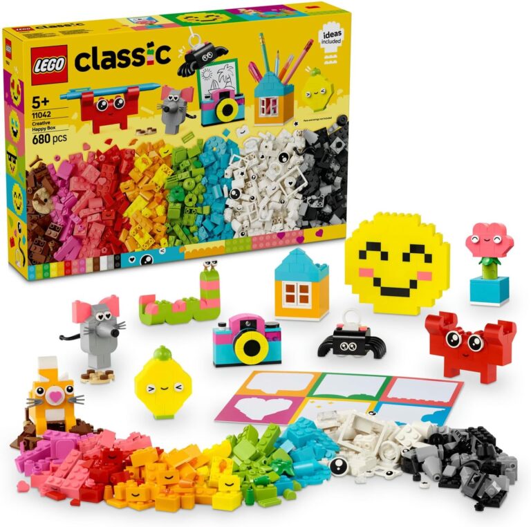 LEGO Classic Yaratıcı Mutlu Kutu 11042-5 Yaş ve Üzeri Çocuklar İçin Yaratıcı ve Eğlenceli Oyuncak Yapım Seti (680 Parça)