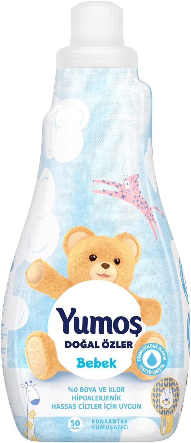 Yumoş Konsantre Çamaşır Yumuşatıcısı Bebek 1200 ml 50 Yıkama 1 Adet