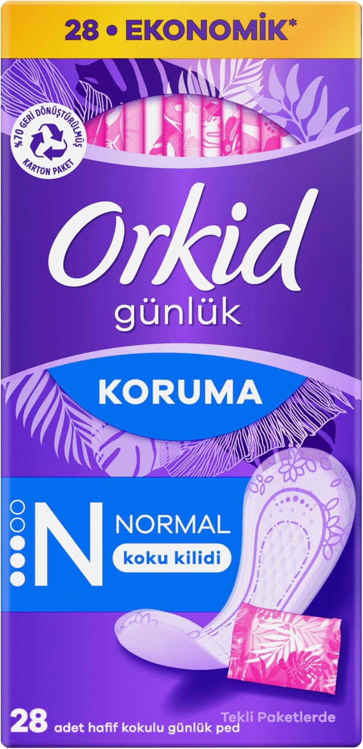 Orkid Günlük Ped Günlük Koruma Ekonomi Paketi 28 Adet Ped (Tekli Paketlerde)
