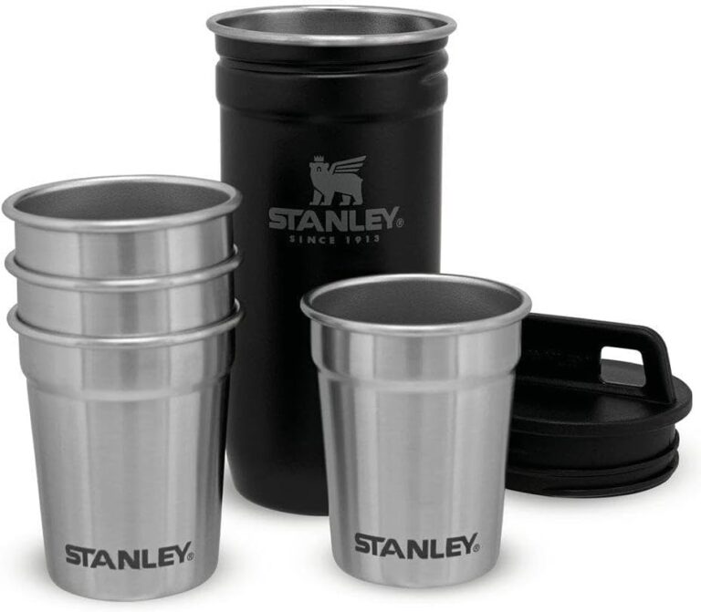 STANLEY Adventure Shot Bardak Seti 4 x 59 ML - Siyah | Paslanmaz Çelik
