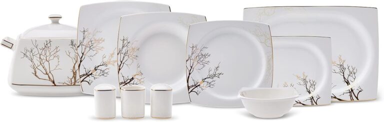 Karaca Autumn Cream 60 Parça Yemek Takımı Kare