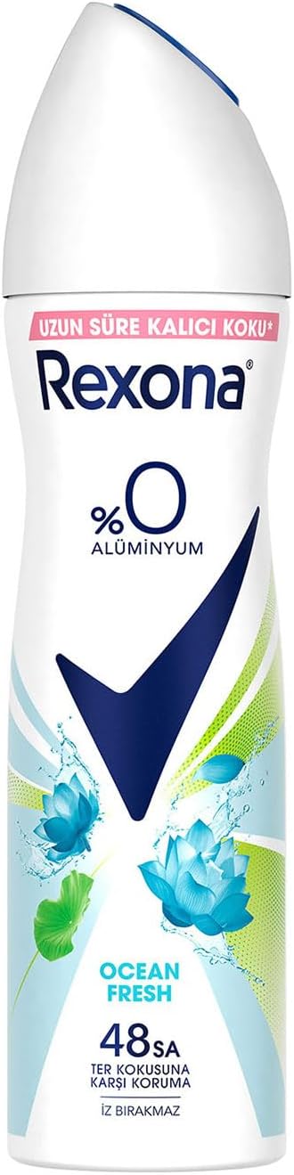 Rexona Kadın Sprey Deodorant Ocean Fresh %0 Alüminyum 150 ml