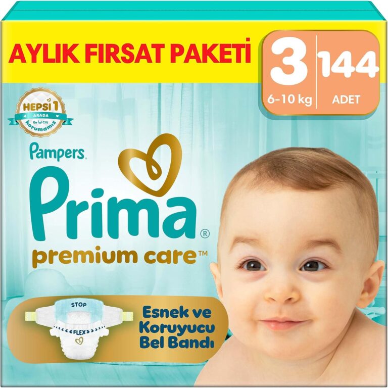 Prima Bebek Bezi Premium Care 3 Numara 144 Adet Aylık Fırsat Paketi